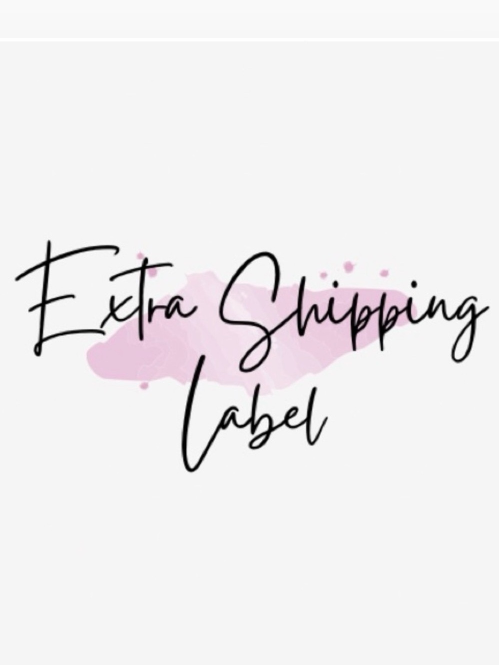 Extra Shipping Label